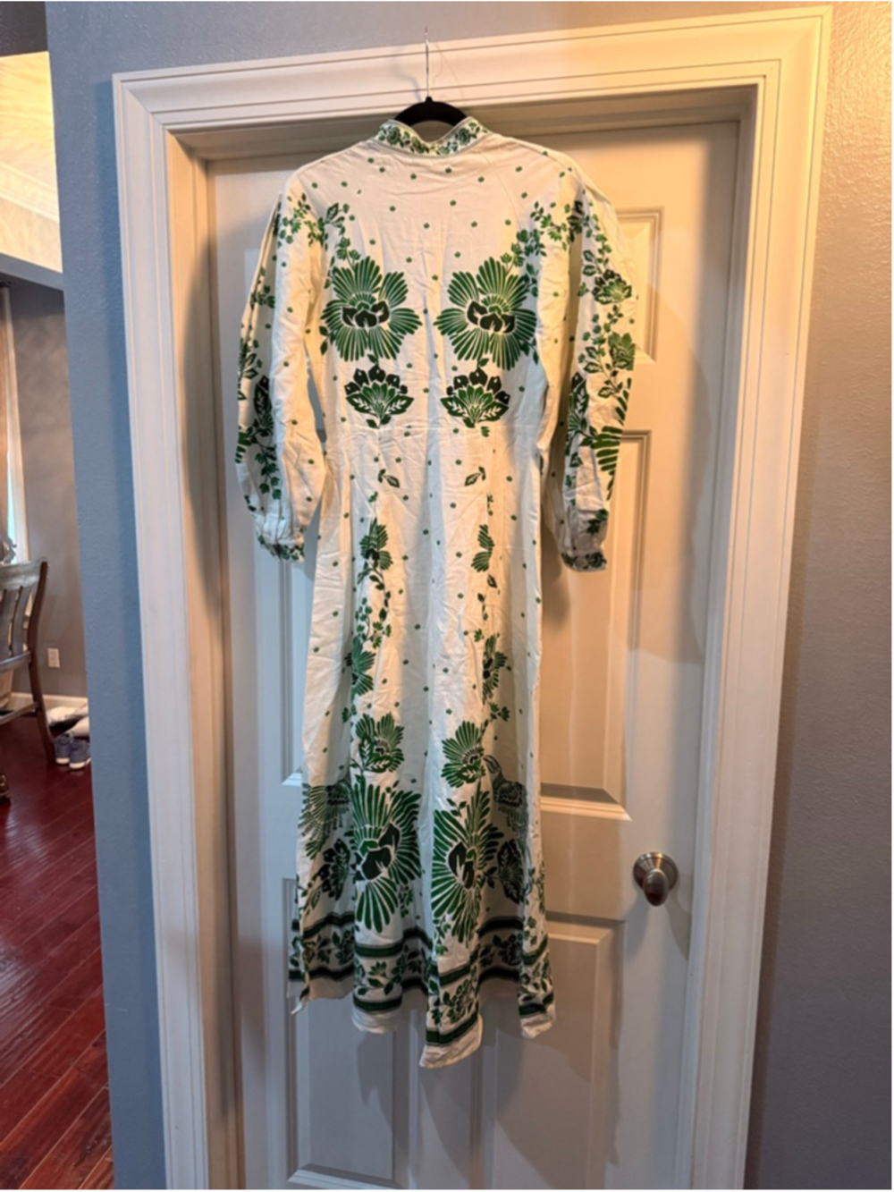 Women's FARM Rio White Green Floral Maxi Dress XS - Picture 7 of 16